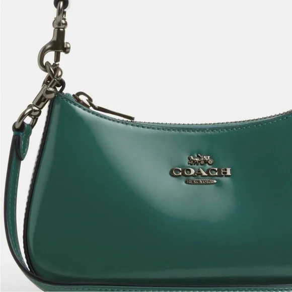 NWT！COACH TERI MINI SHOULDER CROSSBODY BAG（CW310）EMERALD GREEN fast shipping